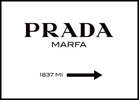 Poster Prada Marfa in bianco e nero. Gossip girl quadro di moda 